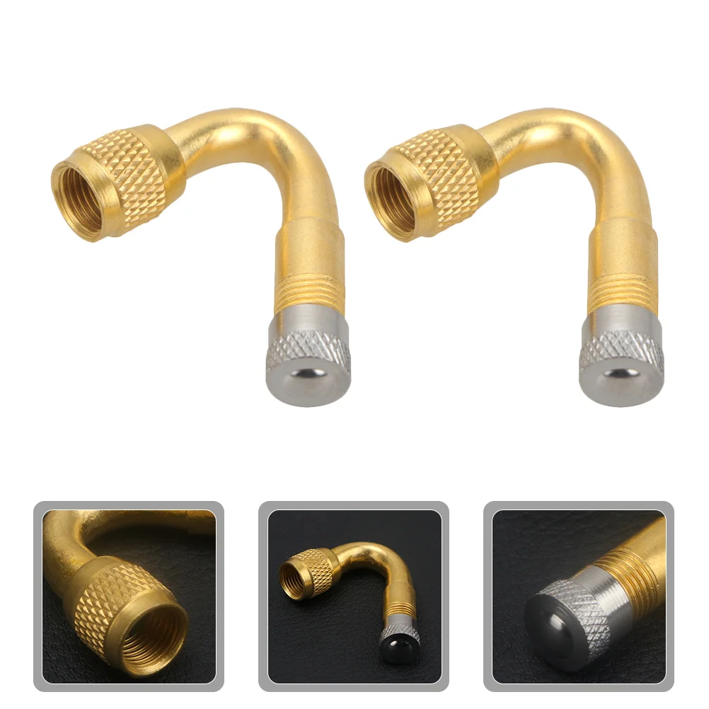 

2 Pcs Tire Air Valve Extender Inflatable Nozzle Rod Stem Accesorios Motocicleta