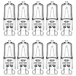 10pcs G9  40W LED Halogen Bulb 220V Capsule Lamp Bulbs Inserted Beads Crystal Lamp Warm White Refrigerators Ovens Fans