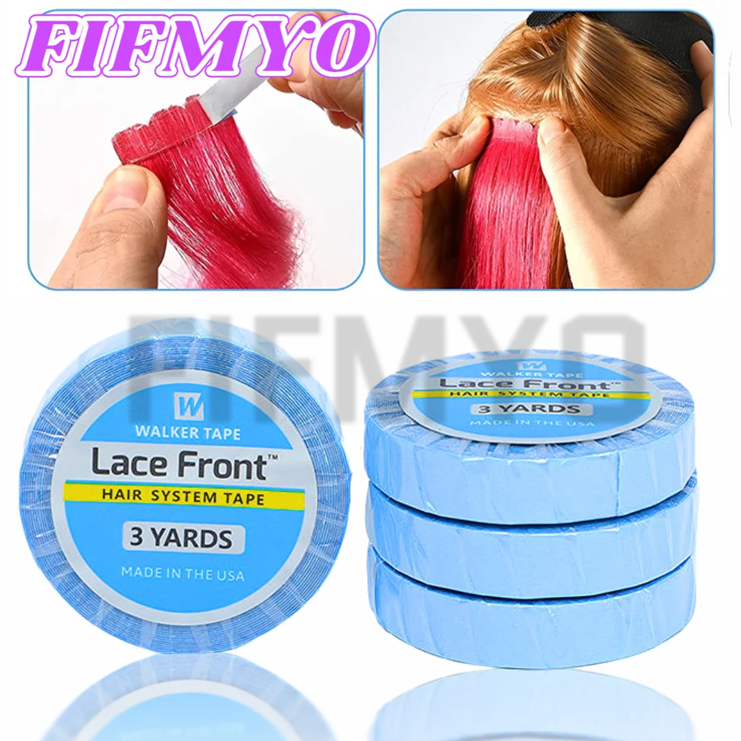 Blue Wig Tape Walker Tape 3 Yard Waterproof Hair Extension Tape Strong