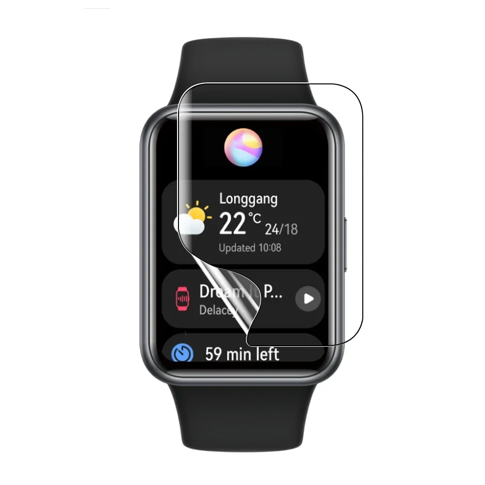 Hydrogel Film Screen Protector for Smartwatch - HD Soft Anti-Scratch Protection (1-10 Pack)