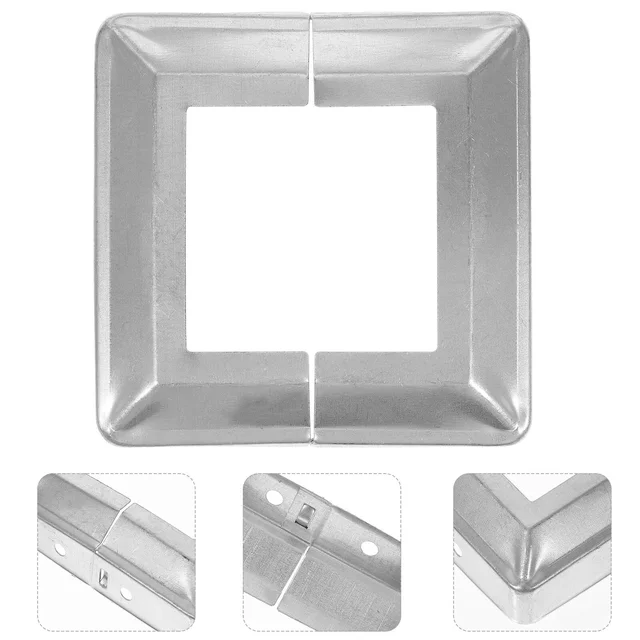 10 Db Kültéri Dekoráció Osztott Kerítés Oszlop Fedezi A Négyzetet 9.5X9.5X2.5 Cm Dekoratív Sapkák Korlátos Vas Vinil Alkatrészek