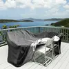 Small Sizes Waterproof Outdoor Garden Furniture Covers Rain Snow Chair Cover for Sofa Table Chair Patio Dust Proof Gray Black S 4
