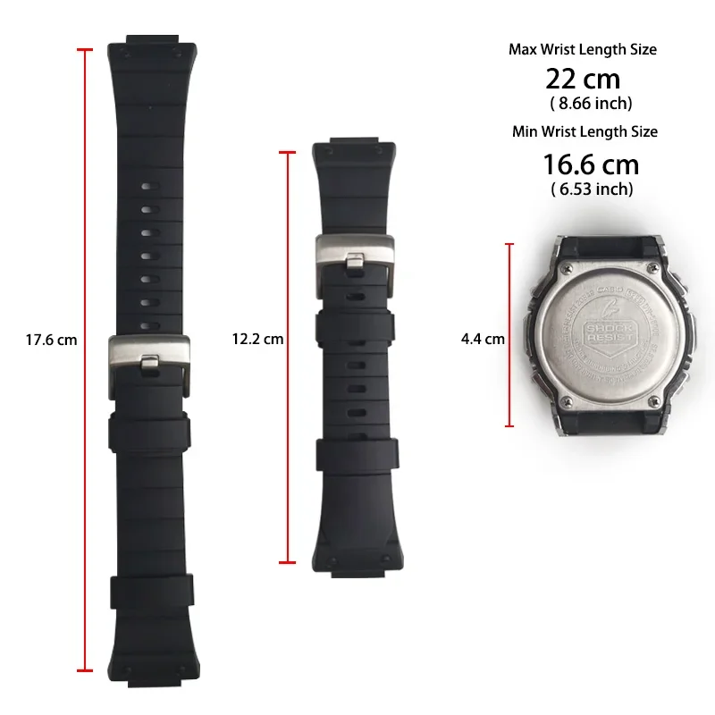 Фото DW5600 Mod Kit резная металлическая фотография для часов женская модель DW5700 GB5600 GW-B5600 водонепроницаемый стальной резиновый ремешок для замены браслета №5