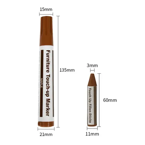 Wooden Furniture Repair Pen Touch Up Markers & Filler Sticks Wood Scratch Restoration Kit Patch Paint Pen Wood Composite Repair - Image 6