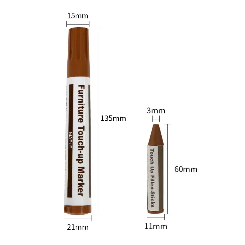 Wooden Furniture Repair Pen Touch Up Markers & Filler Sticks Wood Scratch Restoration Kit Patch Paint Pen Wood Composite Repair - Image 6