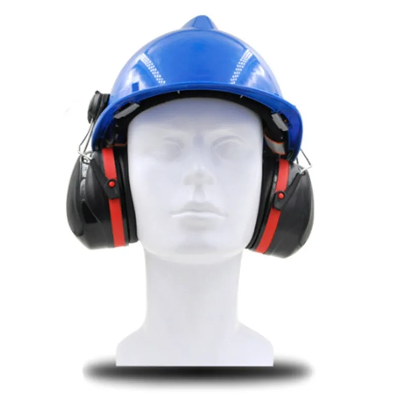 цена Ear Muffs Ear Protector Industry Anti Noise Hearing Protection Sound Proof Earmuff Use on Helmet Protective Working Helmet