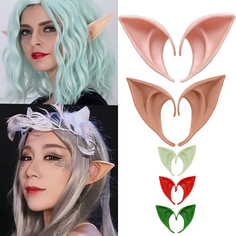 

Party Decoration Latex Ears Fairy Cosplay Costume Accessories Angel Elven Elf Ears Photo Props Adult Kids Toys Halloween Supply