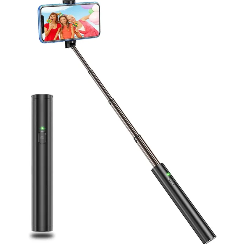 Lightweight Mini Aluminium Extendable Selfie Stick Bluetooth Tripod Monopod Selfiestick for IPhone 14 13 12 11 Pro Max Samsung