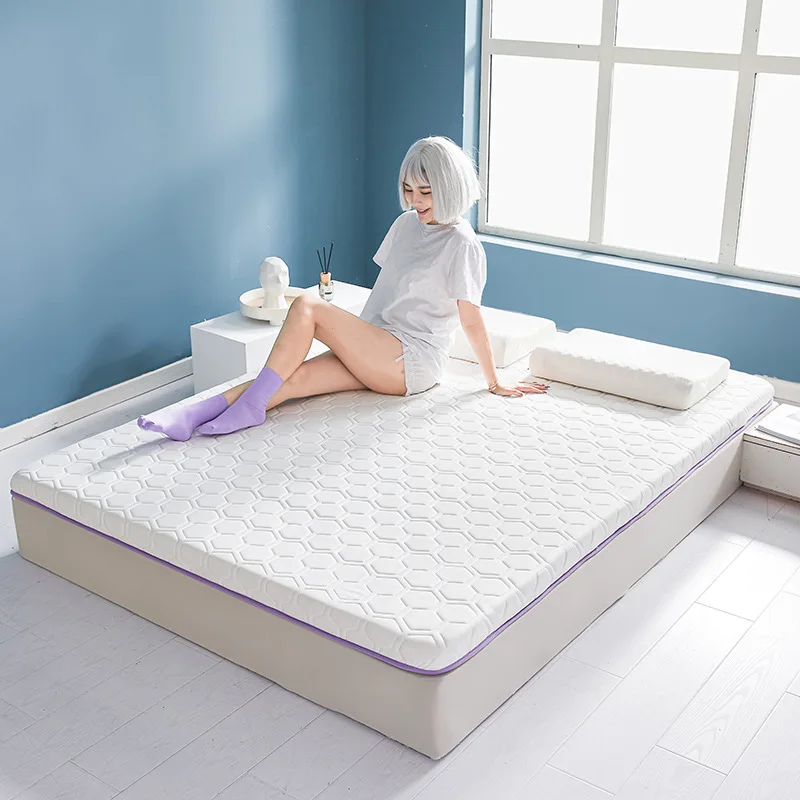 

Foldable Bed Mattresses Latex Mattress 8cm Comfortable Sleeping Mattress for Couple Portable Student Dormitory Memory Foam Mat