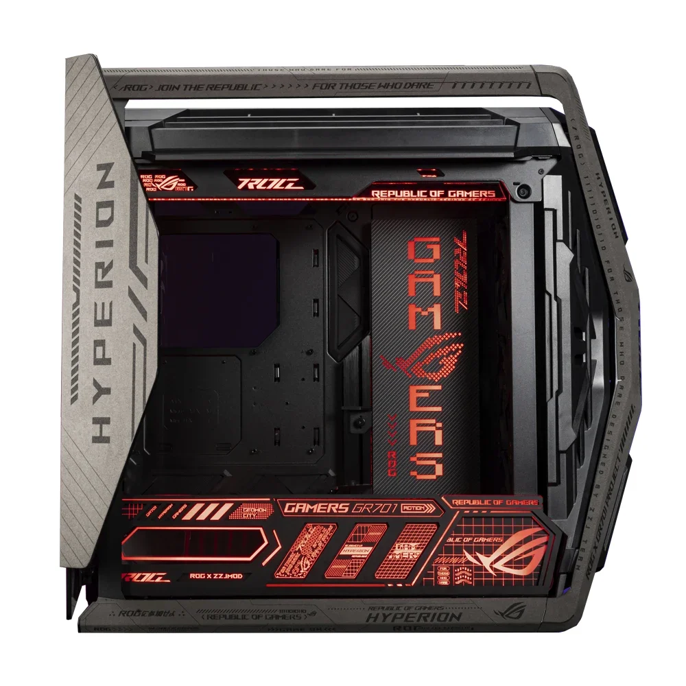 MOD ROG HYPERION Lightboard for Asus GR701 Chassis 5V ARGB AURA SYNC PSU GPU Laser Lighting Panel Refit Gamers Cabinet Plate