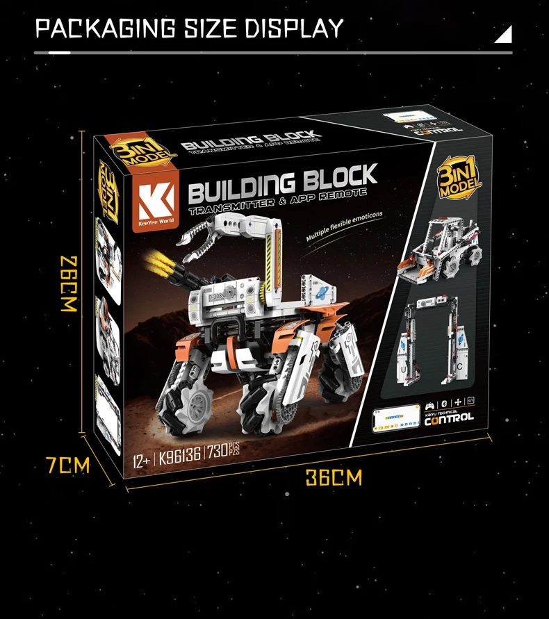 Technical Intelligent Robot Dog Forklift Loader Door frame APP Remote Control Building Blocks Bricks Programming Gift Set