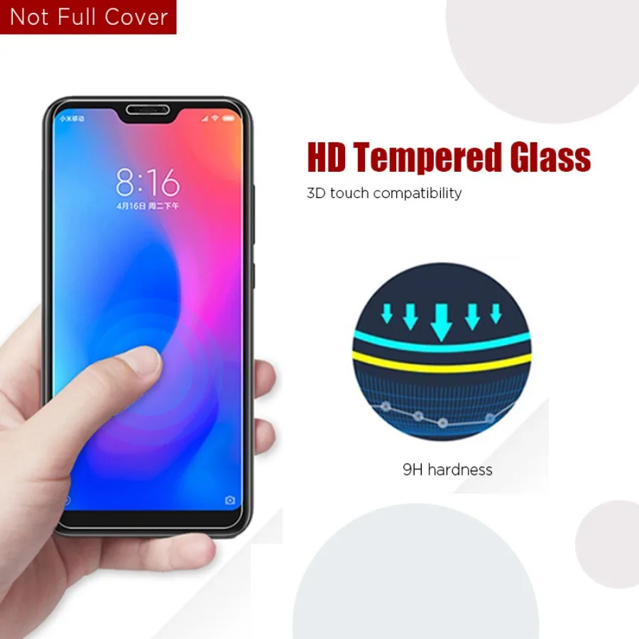 2PCS Tempered Glass For Xiaomi Mi 10T lite pro Mi9 lite 9 SE Screen Protector For Mi 6 9T 10 Lite Mi 8 Lite Pro SE AI A2 A3 lIte - 5