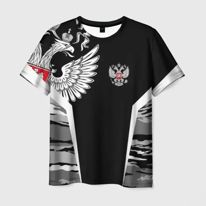 thumbnail image 1 of 2024 Nueva camiseta de verano con la bandera de Rusia para hombres, camisetas con cuello redondo estampadas en 3D para niños, ropa de manga corta para niños, ropa de calle de moda masculina, 1 of 5