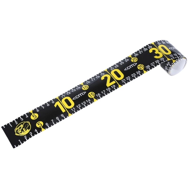 Righello Di Misurazione Per Pesci Autoadesivo 130 Cm - Nastro In PVC Impermeabile Per Kayak, Barca E Pesca - Alta Visibilità E Precisione (Beige)
