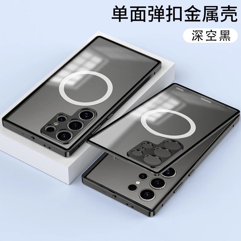 Luxury Aluminum Alloy Magnetic Frame Bumper with Acrylic Back Cover