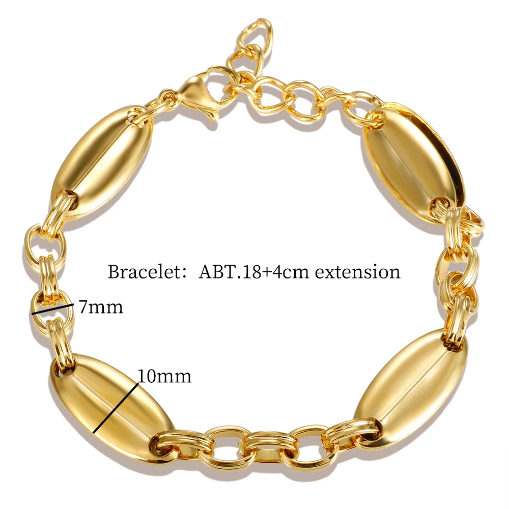 Braccialetti cubani in acciaio inossidabile placcato oro 6mm-14mm18k Braccialetti a catena a maglia cubana per gioielli Hiphop  36