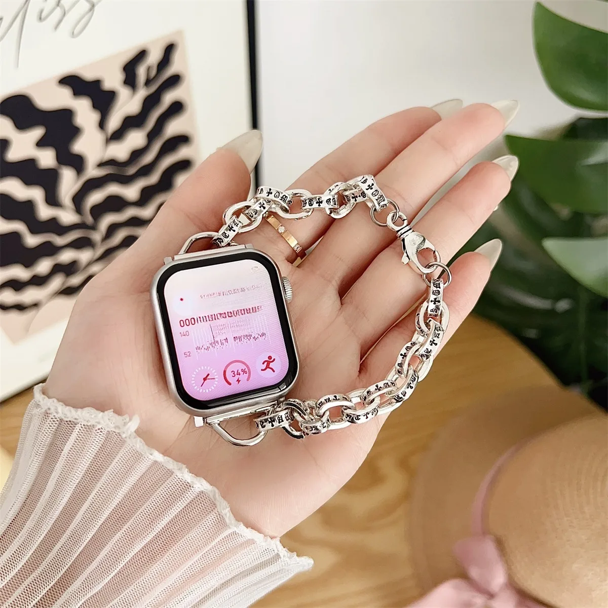 Watch Band For iWatch 42/44/45/46/49mm 38/40/41mm Metal Fashion Watch Strap For Watch Series Ultra2 Series 10/9/8/7/6/5/4/3/2/1_voghion.com