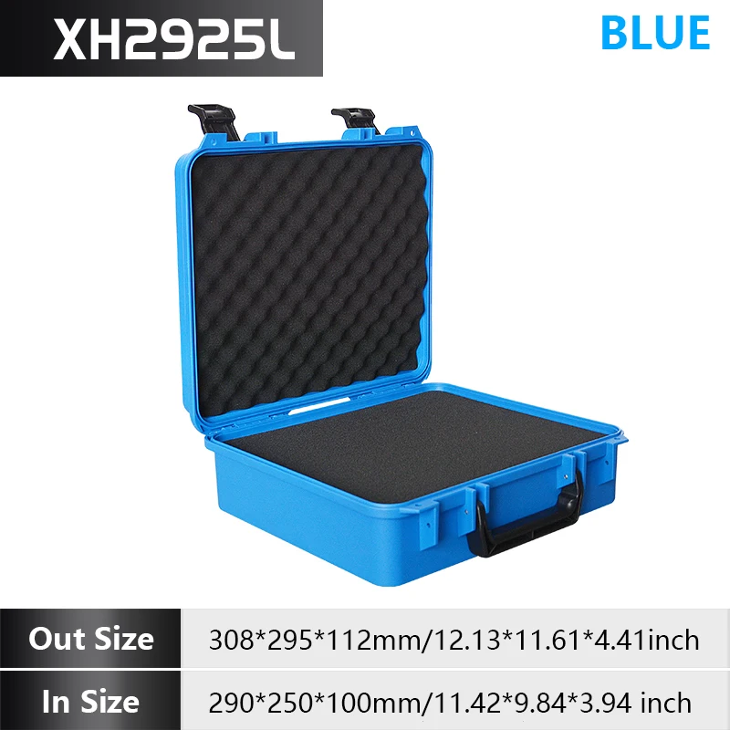 תיק כלי נייד חזק עם פום מוגבר מגן פלסטיק תעשייתי עם תוספת פום סופגת זעזועים