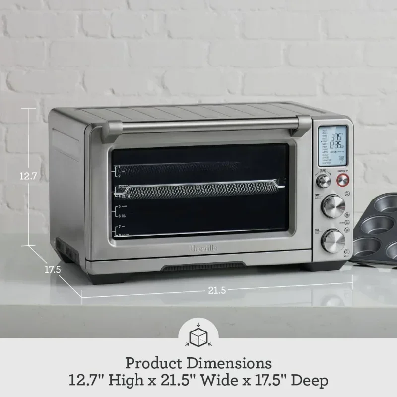 Qwsmart oven air fryer pro bov900bss, brushed stainless steel, 17.2 "x 21.4" x 12.8" 6