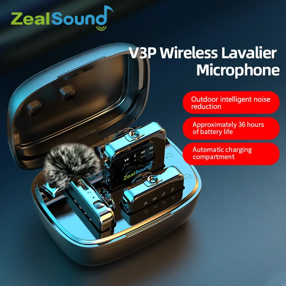 ZealsoundProfessionalWirelessLavalierLapelMicrophoneforiPhone