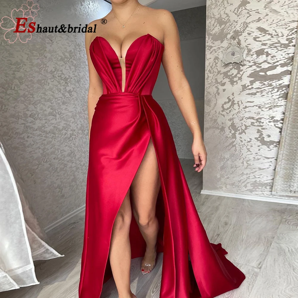 Satin Party Gowns Satin Night Dress Evening Dresses Elegant