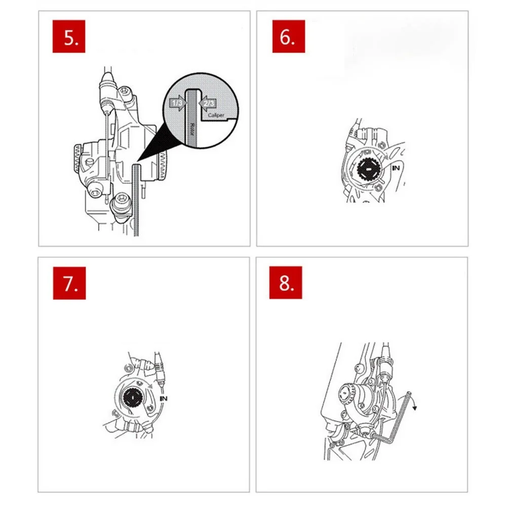 ​Mechanical Bicycle Disc Brake Front F160/R140 + Rear R160/F180 Caliper MTB Mountain Bike Brake Pad Wire-controlled Cycling Part
