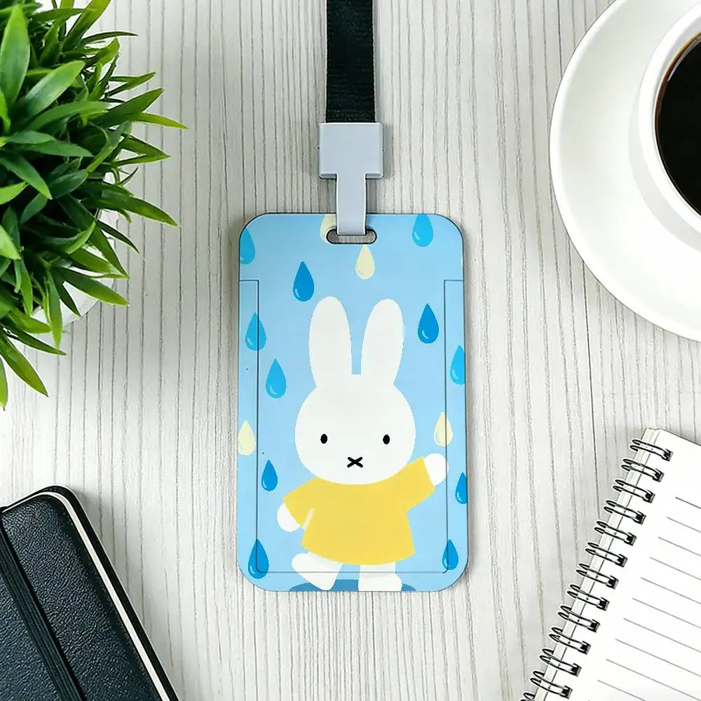 Niedlicher M-Miffy Kartenhalter mit Schlüsselband für Firmenmitarbeiter-Ausweise, Unisex ID-Namenskartenhalter, Bürobedarf – Detail 8