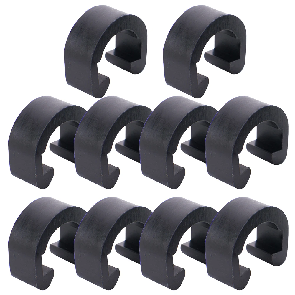 

10 X Bicycle C-Clips Buckle Brake Gear Cable Housing Hose Tube Plastic C-shaped U-shaped Cable Buckle For Line Pipe Fixing