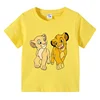 Potdemiel SummerThe Lion King Simba Printed Boys Cotton T Shirt Baby Girls Clothes Short Sleeve Tee Tops for 2-10 Years 1