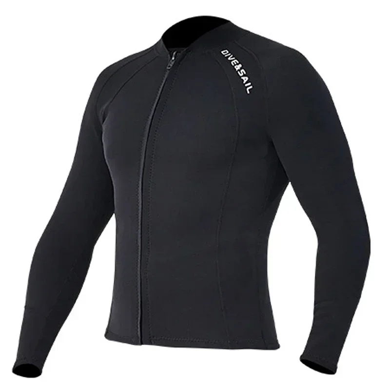 Wetsuit Jacket 2mm Neoprene Pant for Men Women Tops Long Sleeve Black Grey For Kayak,Skin Dive, Surfing Suit,  Diving Gear