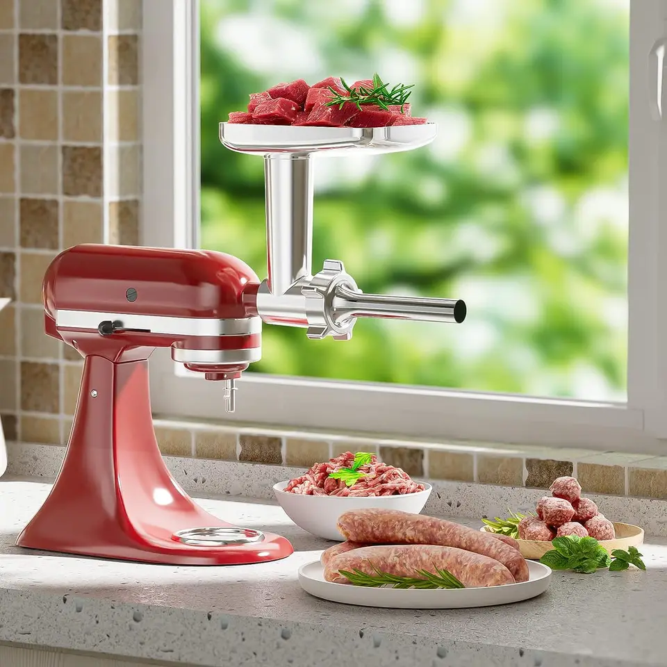 KitchenAid フードグラインダーアタッチメント付きミキサー 楽天市場】【送料無料】Kitchen Aid キッチンエイド スタンド