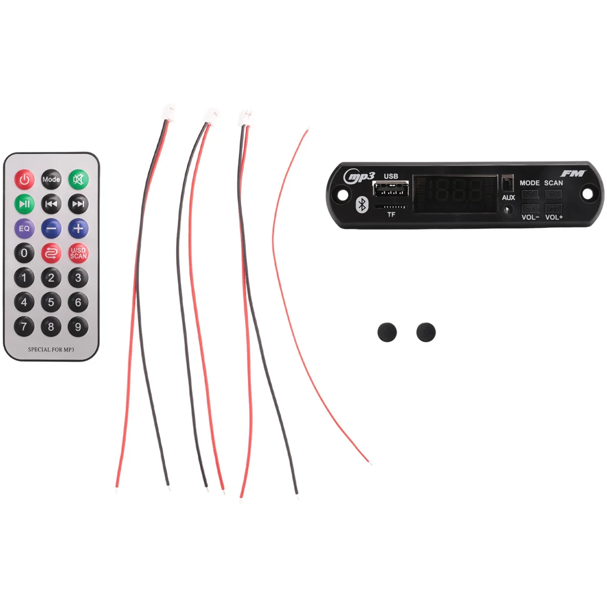 JQ-D011BT 블루투스 MP3 디코더 보드 전력 증폭기, FM 라디오 DIY 모듈, TF 플레이어 통화 녹음 지원, 2X25W