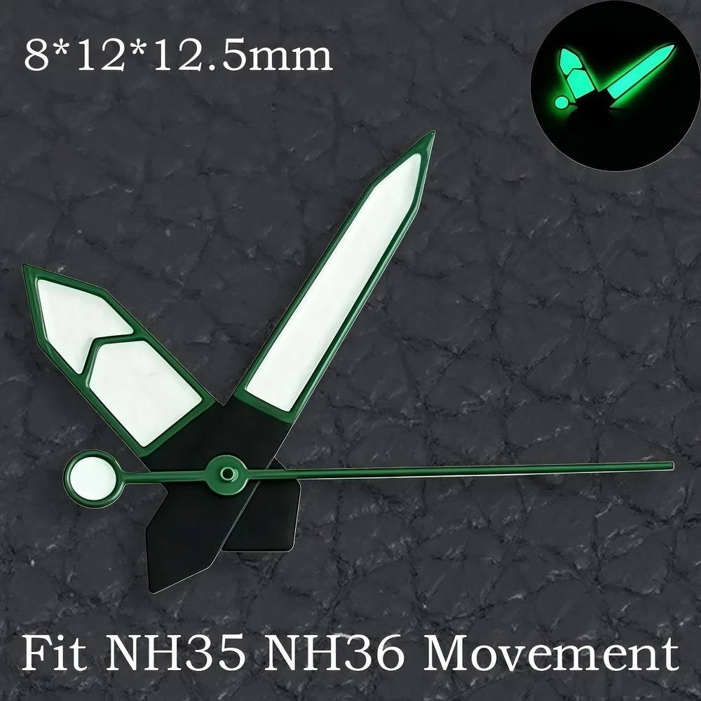 High Quality Green/Blue Super Luminous Watch Hands - Premium Watch Accessories Pointer