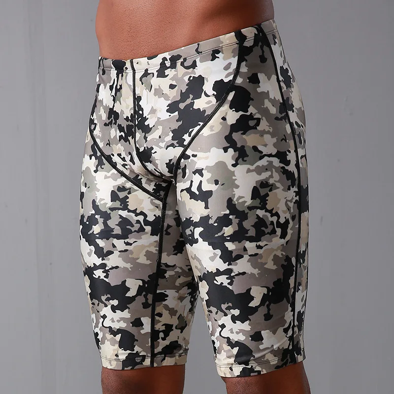 High Quality Man Swimpants Professional Quick Dry Swim Pants Pro Knee Swimwear Men's Swimming Wear Trunks Shorts Pant Teenages