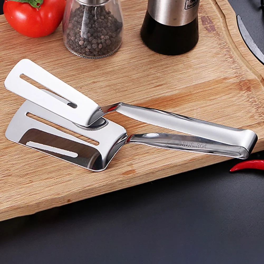Kitchen Spatula Household Frying Shovel Pancake Fried Fish Shovel Pizza Steak Clip Barbecue Grilling Tong Kitchen Clamp Cooking Tool