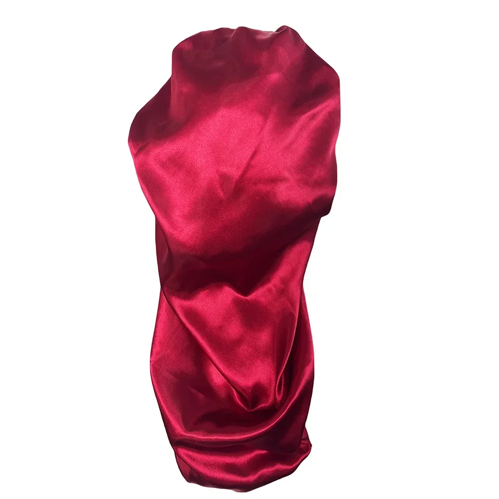 Soft Silky Long Satin Bonnet for Natural Hair and Curly Hair Extra Large Size Hair Cap with Tie for Comfortable Night Sleep 1Pcs 5
