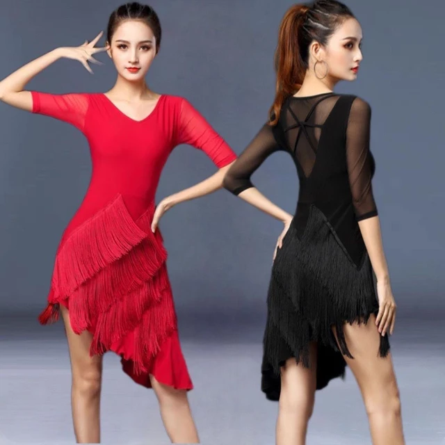 New Style Latin Dance Modern Dance Tops Women's Square Dance Clothes  National Standard Ballroom Dance Practice Clothes - AliExpress