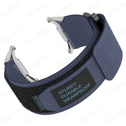Sport Nylon Loop Strap - Premium Watchband Accessory for Watch 7 Ultra 47mm (Blue Silver)