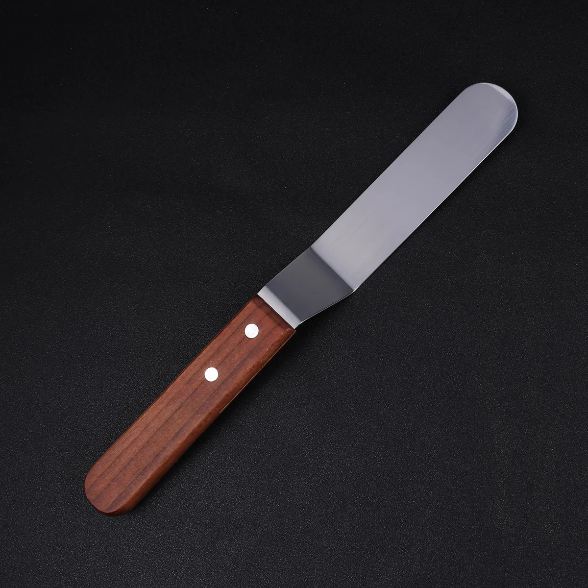 Cake Decorating Tools 6 Inch Stainless Steel Cream Spatula Butter Spreader Cake Decorating Tool Icing Smoother Pastry Kitchen Utensil Redwood Handle