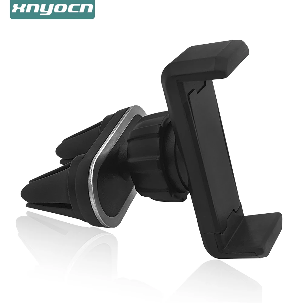 Universal Car Phone Holder with 360° Rotation and Double Mount Clips