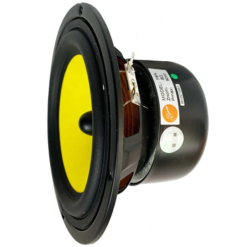 B-399 Hivi F6N 6.5 Inch Mid Bass Speaker Shielded Antimagnetic Magnetic Circuit Ferrite Voice Coil 25MM 90W 8 Ohm 1PCS