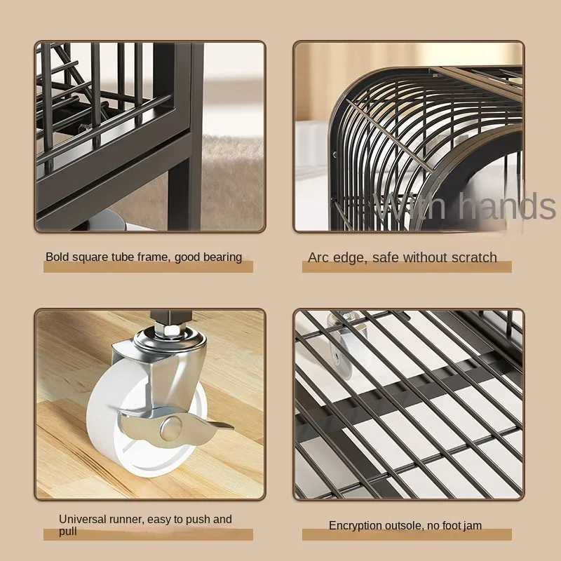 Cat Cage Villa 2 Floors Super Large Space Cat Cage Nest with Toilet House Climbing Frame