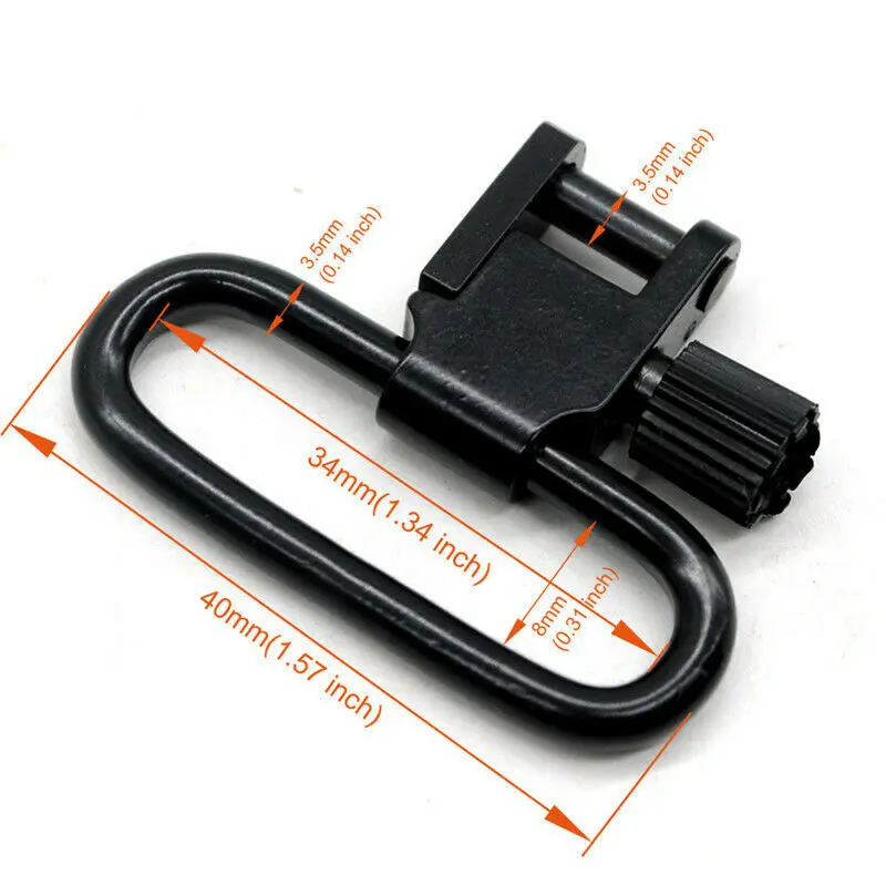 1&times; QD Sling Swivel Two Point Sling Strap Belt Buckle Mlok Quick Detachable Gun Mount Ring Outdoor Rifle Hunting Ar15 Accessories sling swivel adapter sling swivel mount tactical sling adapter sling adapter sling attachment adapter shotgun accessories