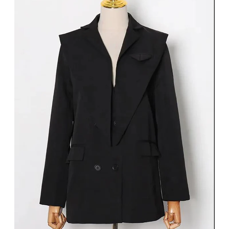 

Double Breasted Korean Women's Clothes Spring Woman Clothes 2023 Blazer Suits Clothing Za Traf
