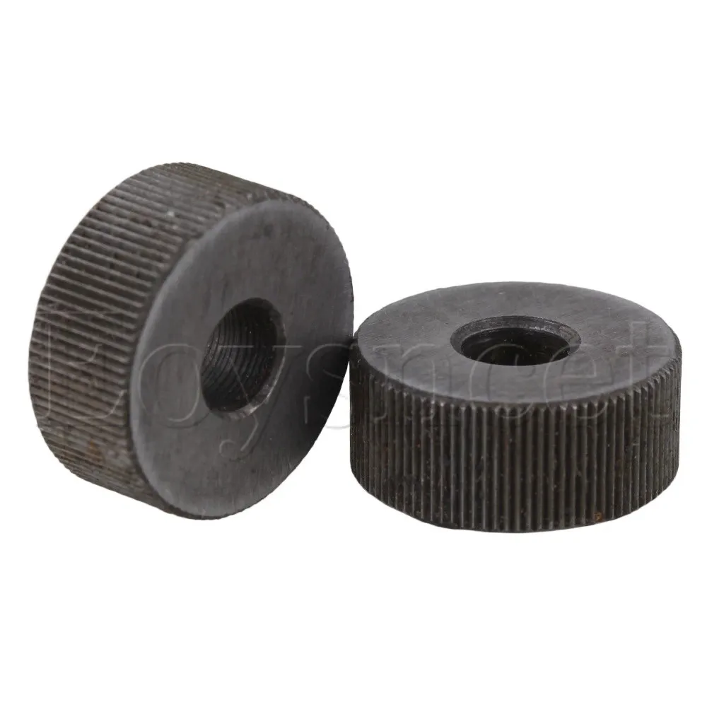 Knurling Tool Set 2Piece 0.6mm Pitch 19mm OD Single Straight Coarse Pattern Linear Knurling Wheel