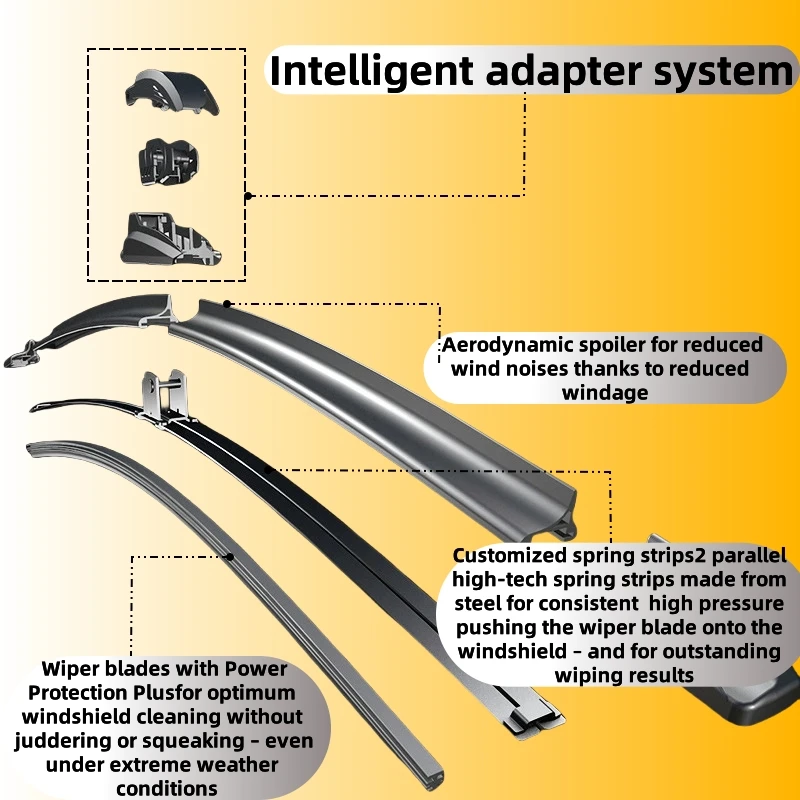2pcs Wiper Blade For Jeep Wrangler TJ JK JL 1996-2024 Front Windshield Wiper Blades Windscreen Window Accessories 2020 2021 2022 2