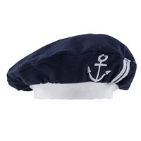 Baby Sailor Hat Infant Nautical Sailor Hats Caps Funny Cosplay Accessories Newborn Cotton Hat 1