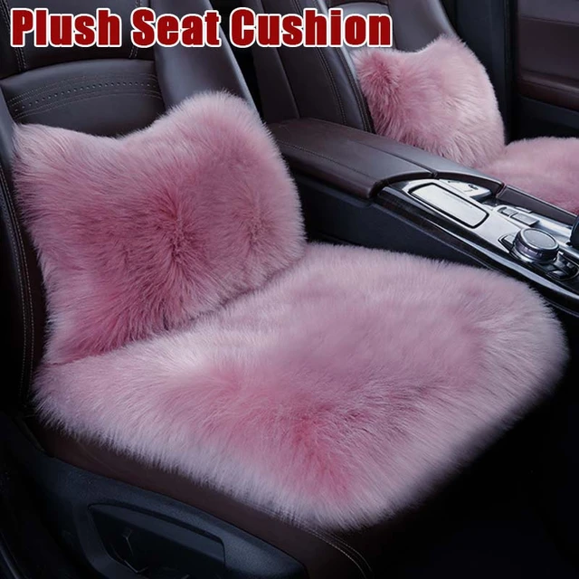 Winter Warm Car Seat Cover Artificial Wool Car Cushion For Women Fluffy Auto  seat Mat Long Plush Car Seat Cover Imitation Wool - AliExpress