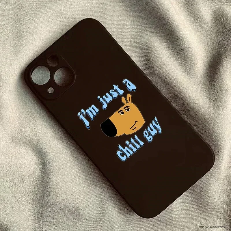 Whimsical Chill Guy Dustproof Soft Phone Case Cover
