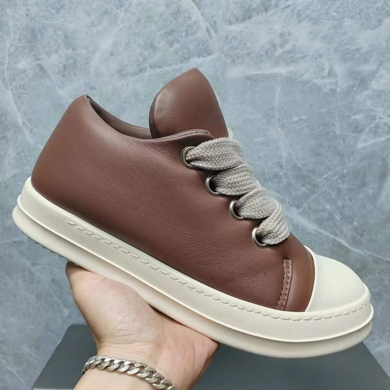 Ricks shoes coffee bread shoes low-cut casual owens shoes super soft lambskin student shoes simple and versatile. 5